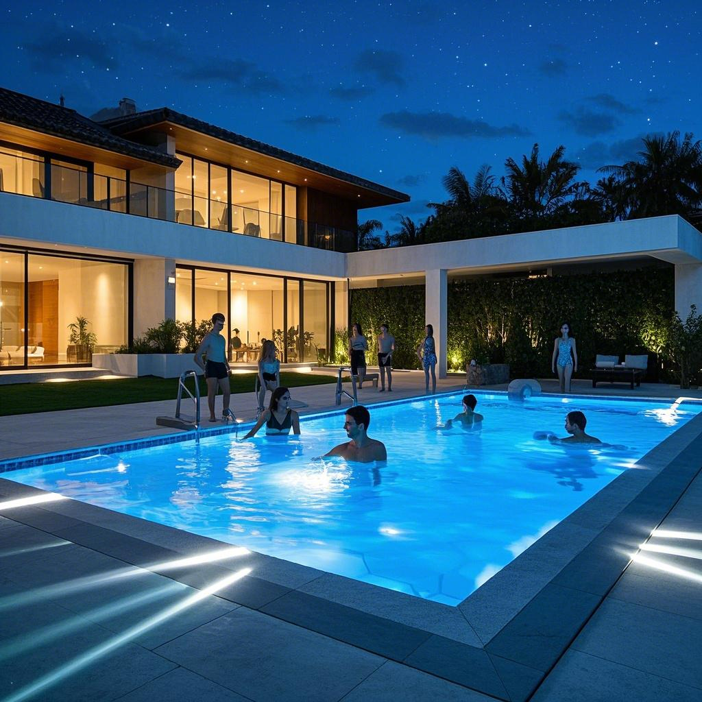 Mapanganib bang mag -install ng mga light strips sa swimming pool?